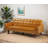 Eloy 74.4" Faux Leather upholstered Sofa Bed Solid and durable eucalyptus wood frame and poplar legs-505514627