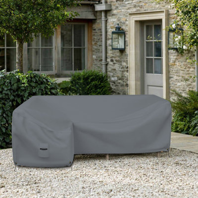 Kiel Heavy Duty Waterproof L Shaped Patio Sofa Cover, 3-Sear Sectional Cough Covers for Living Room