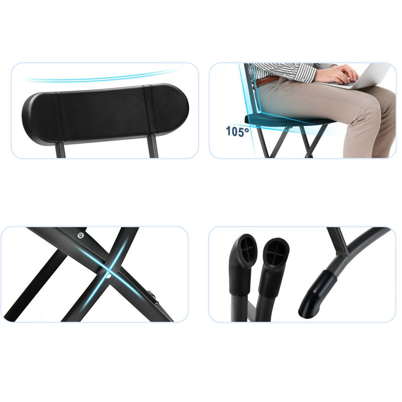 Chaise de camping Miyo, Noir