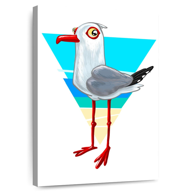 Brampt Cartoonish Seagull, 39" H x 26" W