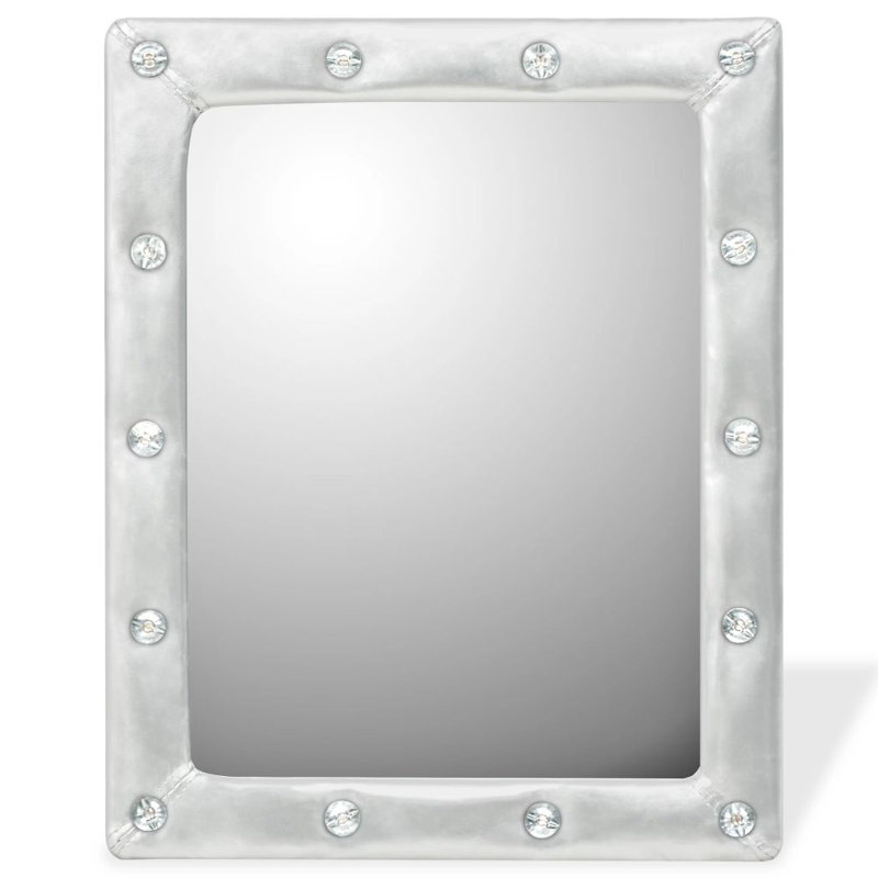 Osborn Flat Wall Mirror, 50cm H X 40cm W, Silver
