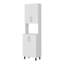 Garde-manger double blanc avec rangement ouvert