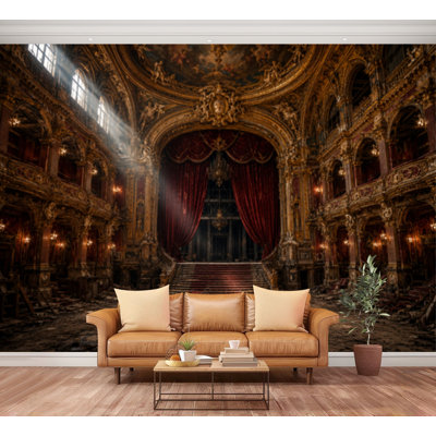 Papier peint adhésif peler et coller Vintage Ornate Theatre Stage