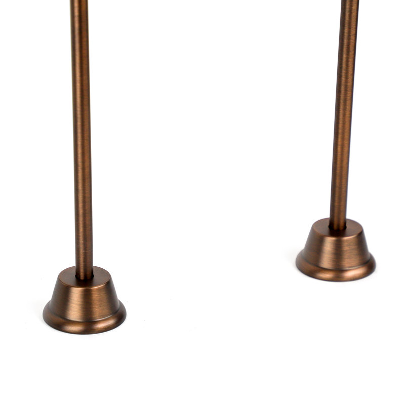 Fourniture de bain droite 24 "en laiton, Bronze huilé