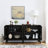 Mid-Century Modern 60.5'' Fluted Sideboard With Adjustable Shelves-894326250