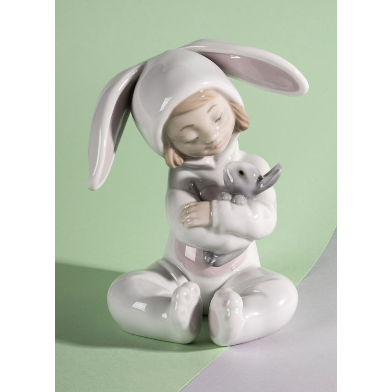 Bunny Hugs Boy Figurine
