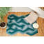 Flow Hand Tufted Wool Geometric Area Rug in Aqua