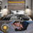 Acilino Iron Swing Arm Sconce with Dimmable Bulb and Remote Control