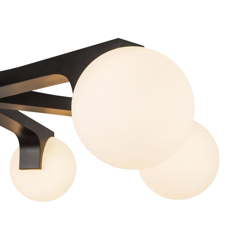 Briar 37-in Black Chandelier, Matte Black