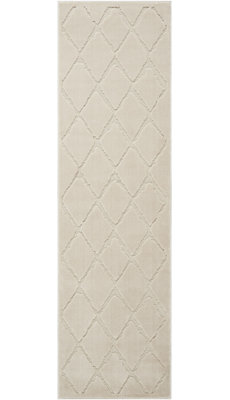 Gleam Geometric Area Rug in Ivory