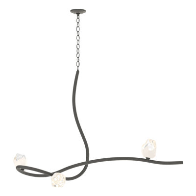Glacier 3 - Light Unique/Statement Modern Linear Chandelier