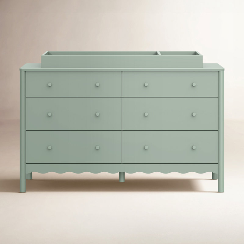 Commode 6 tiroirs Swell, Vert
