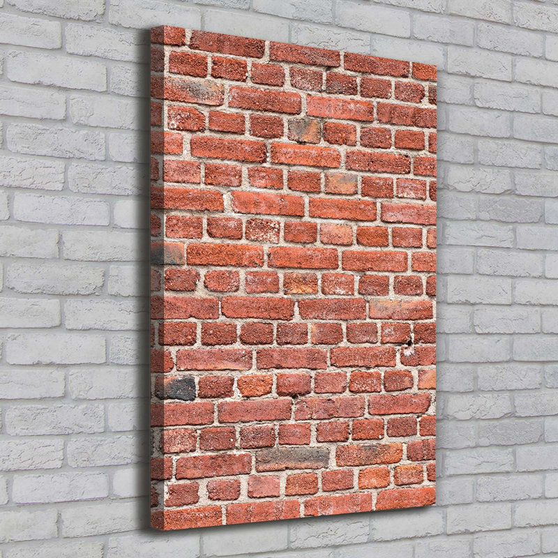 Brick Wall 1 Piece Wrapped Canvas Wall Art
