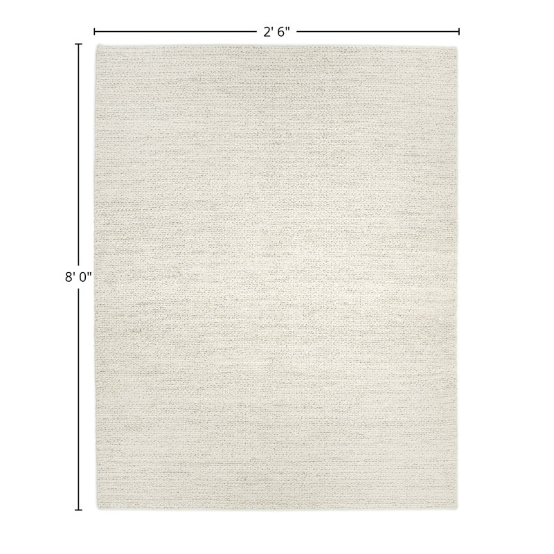 Wayne Area Rug in Beige, Runner 2'6" x 8'