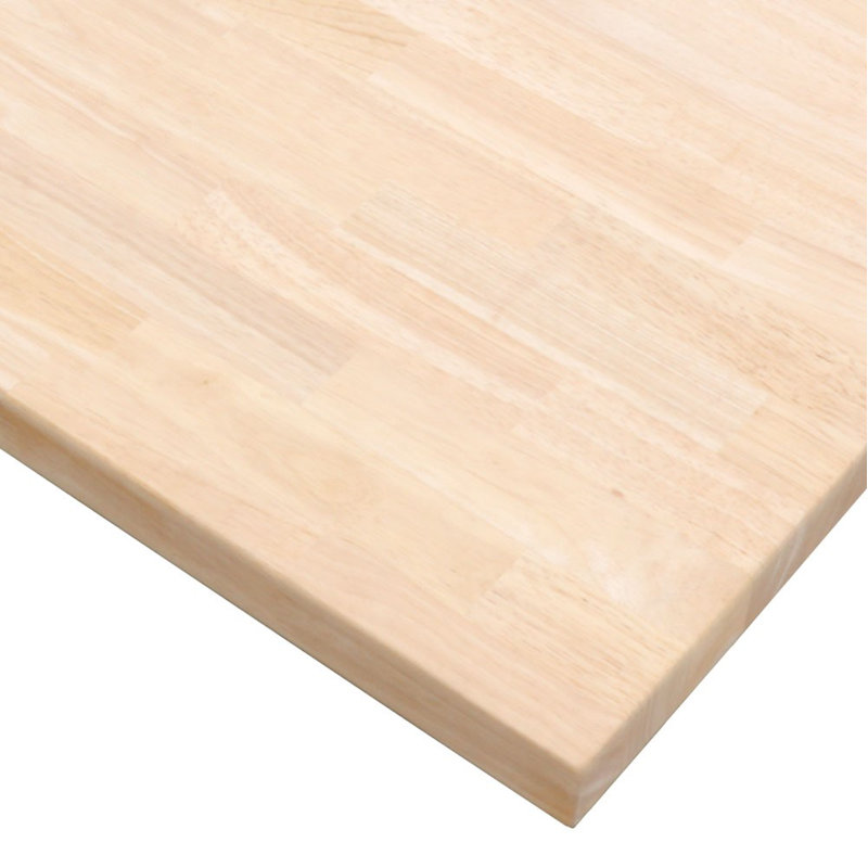 Comptoir de boucher non fini Hevea, H 98 po x l 25 po x P 1,5 po