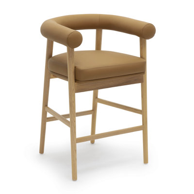 Tabouret de comptoir en cuir Spara