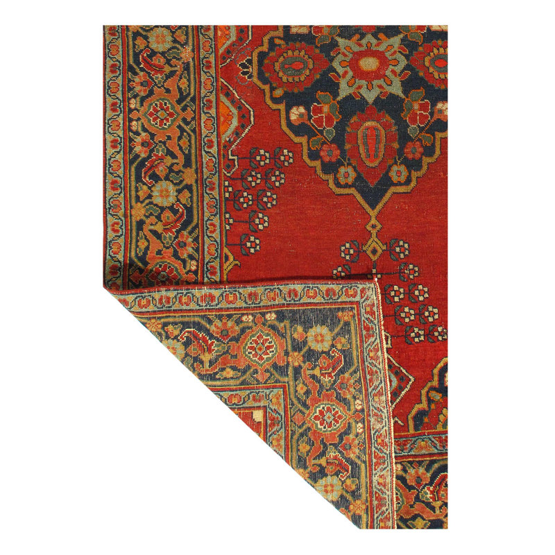Tapis oriental brun en soie / laine / coton 4 pi 3 po x 7 pi 7 po Oriental