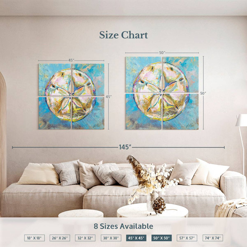 Brampt Sand Dollar, 50" H x 50" W