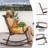 2 Pcs Outdoor Rocking Chairs With Breathable Backrest Smooth Safe Rocking Design-2132270323