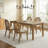 Jacolyn 5pc Dining Table Set For 4 Cane-back Upholstered Chairs-695509276