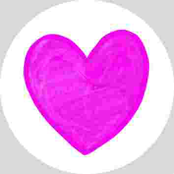 Aimant de cœur, H 20 po x l 20 po