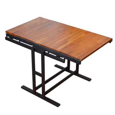 Seham Free Form 47.2'' L x 30.7'' W,Rubber Wood Multifunction Convertible Dining Table,Transition Dining Table and Shelf ,dining room table,dining tables