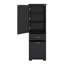 Grande armoire de rangement en bois avec 2 tiroirs de taille différente, tablette réglable