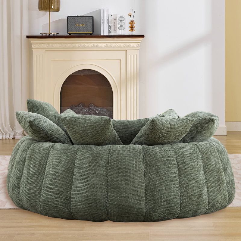 Canapé pour fauteuil de salon Eyre, Vert olive