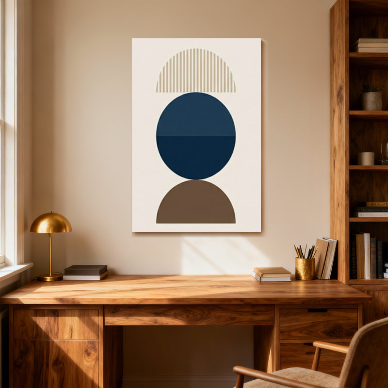 Abstrait, formes géométriques abstraites, design minimaliste, H 18 po x l 12 po
