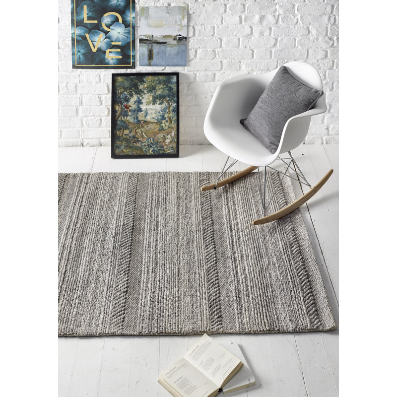 Roiguez Solid Colour Hand Woven Area Rug, Rectangle 160 x 230cm