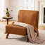 Chaise d'appoint rembourrée avec pieds en bois-946729181