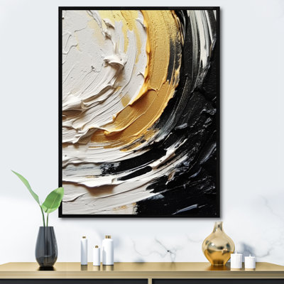 " Gold Black Spiral Illusions III "