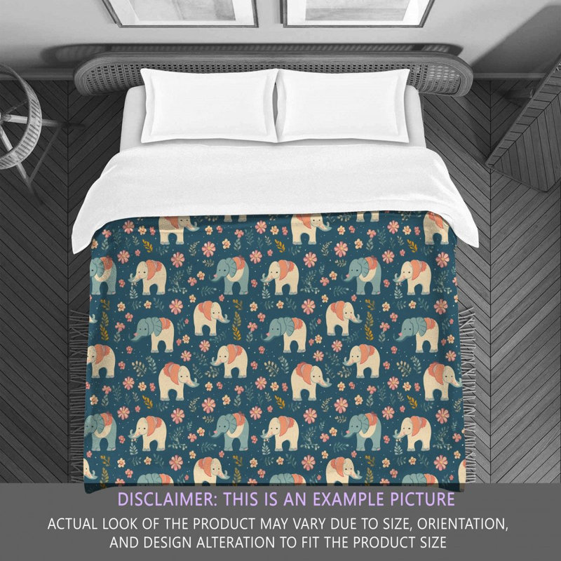 Literie éléphant, Grand édredon