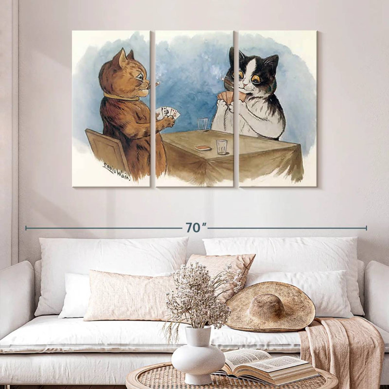 Chat tisonnier, H 32 po x l 50 po