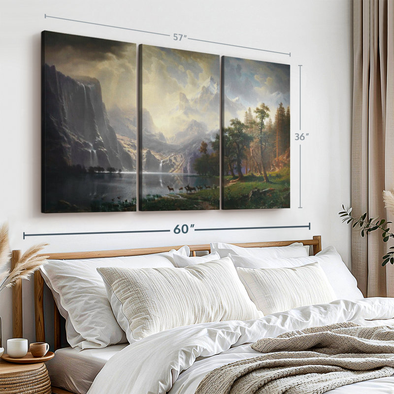 " Among The Sierra Nevada Mountains ", 36" H x 57" W