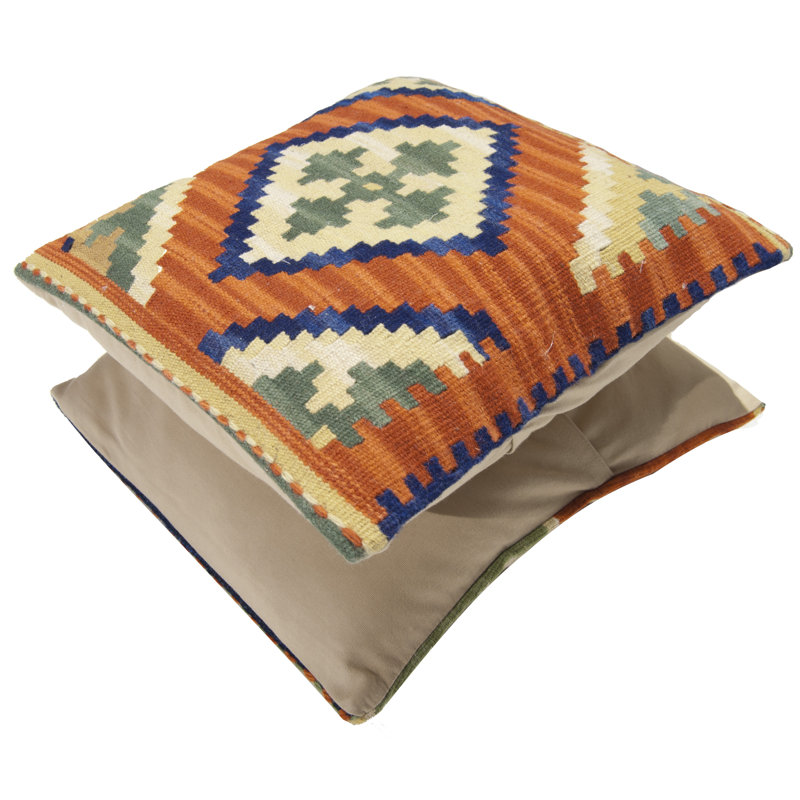Square Junita Ikat Hand Knotted 40cm X 40cm Area Rug