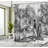 Vintage Look Shower Curtain with Hooks Included-44327393