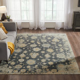 Joswick Wool Floral Area Rug