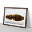 Autumn Forest Reflecting in Abstract - Framed Print-55456943-55456944