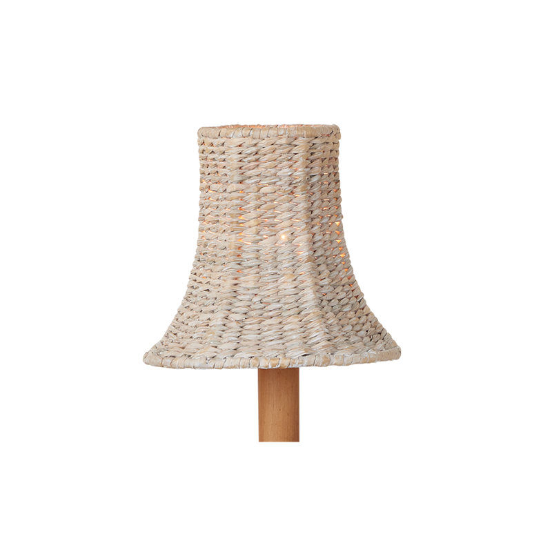 Bell Whitewashed Chandelier Shade, Whitewash