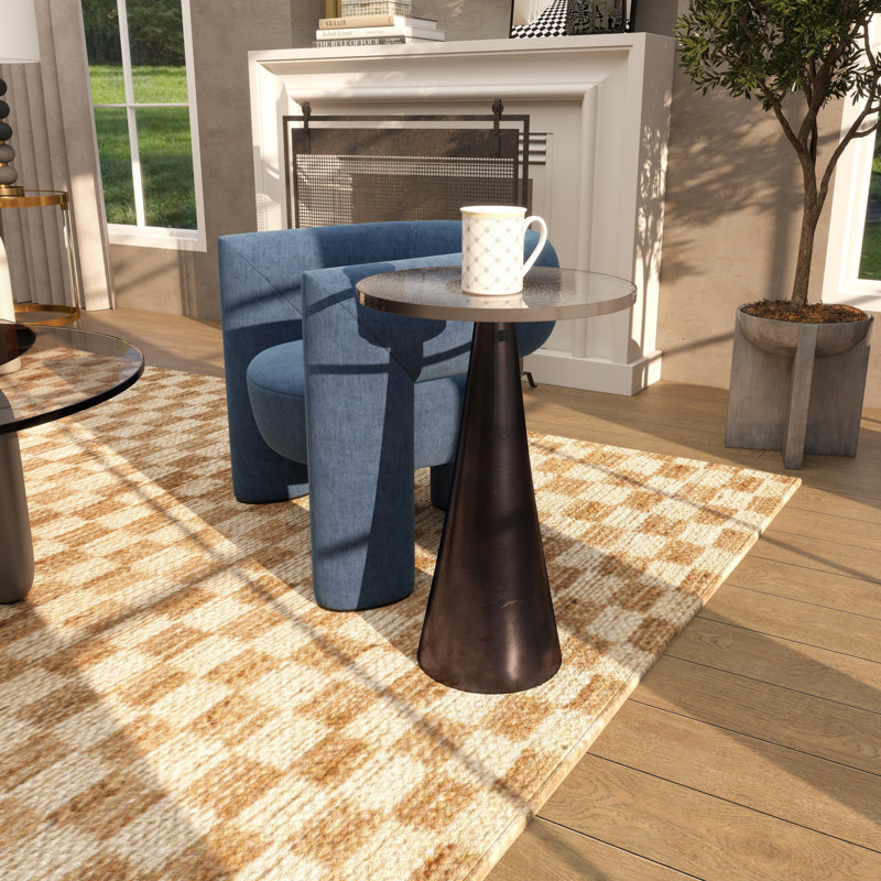 Table d'appoint Sherborn Cole, Noir, H 23,7 po x l 16,05 po x P 16 po