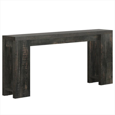 Console Table for Entryway or Living Room, black-toned Wood, 70.9 W x 11.8 D, Rectangle