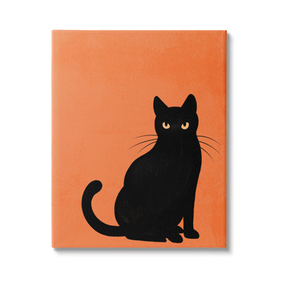 " Bold Black Cat Silhouette " by Jo Taylor