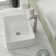 Mocoloo 19" L x 15''W Ceramic Bathroom Sink Rectangular Vessel Sink with Faucet