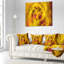 Mystic Golden Fractal - coussin imprimé abstrait-30628709-30628713