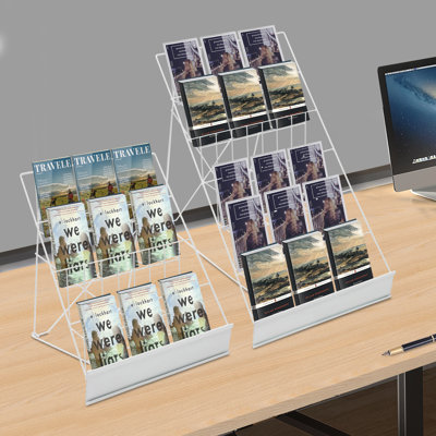 2PCS Magazine Newspaper Display Stand