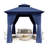 Outdoor Gazebo With Double Roof, Spacious Canopy With Netting & Curtains,  For Patio, Lawn & Backyard-122483058