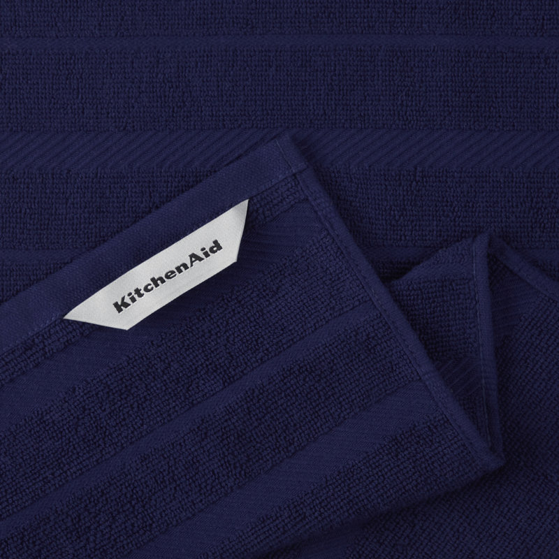 KitchenAid Albany Kitchen Towel 4-Pack Set, Cobalt
