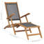 Maldonado 152cm Long Reclining Teak Single Chaise