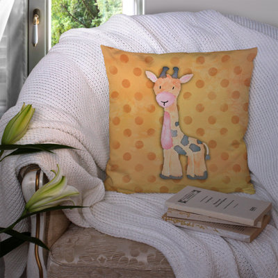 Coussin décoratif intérieur/extérieur aquarelle polkadot griaffe